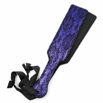 House Of Dasein Floral Spanking Paddle Bondage Kink Fetish - Purple - Narrow Paddle