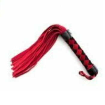 House Of Dasein Mini Flogger Spanking Whip Bondage Kink Fetish Restraints - Red