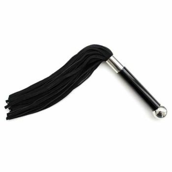 House Of Dasein Leather Flogger Spanking Whip Impact Play Bdsm Bondage Kink - Black