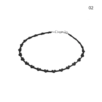 House Of Dasein Bdsm Day Collar Choker Necklace Slave Play Bondage Fetish - Black - Style 2