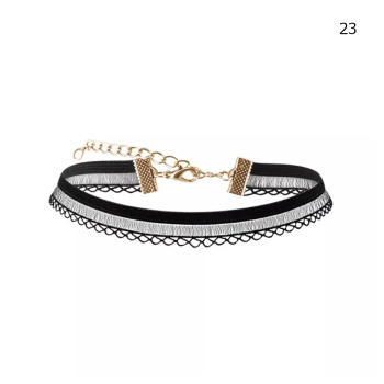 House Of Dasein Bdsm Day Collar Choker Necklace Slave Play Bondage Fetish - Black - Style 23