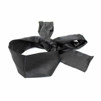 House Of Dasein Satin Eye Mask Bdsm Blindfold Bondage Fetish Restraints - Black