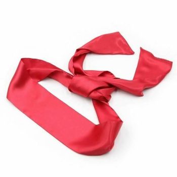 House Of Dasein Satin Eye Mask Bdsm Blindfold Bondage Fetish Restraints - Rose Red