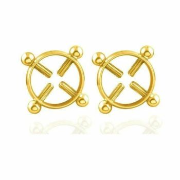 House Of Dasein Small Nipple Clamps 6 Colours Bondage Restraints - Gold