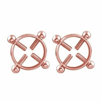 House Of Dasein Small Nipple Clamps 6 Colours Bondage Restraints - Rose Gold