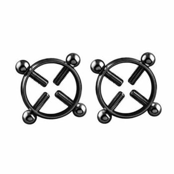 House Of Dasein Small Nipple Clamps 6 Colours Bondage Restraints - Black