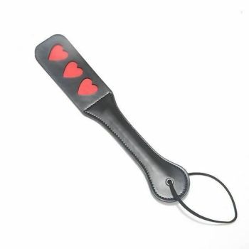House Of Dasein Spanking Paddle Impact Play Slave Bondage Kink Bdsm Fetish Restraints - Red - A Heart
