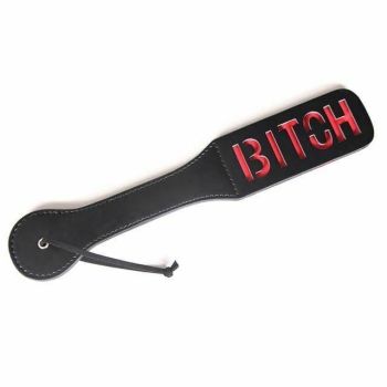 House Of Dasein Spanking Paddle Impact Play Slave Bondage Kink Bdsm Fetish Restraints - Red - F Bitch
