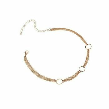 House Of Dasein Discreet Bdsm Choker Necklace Submissive Bondage Kink Fetish - Gold