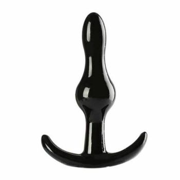 House Of Dasein Silicone Anal Dildo Butt Plug Set Bdsm Training Fetish - Black Shiny - 8.5Cm