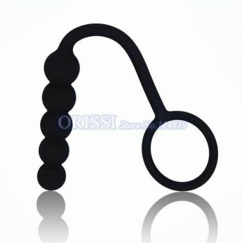 House Of Dasein Anal Vibrator Cock Ring Testicle Male Prostate Massager - Black - Model C