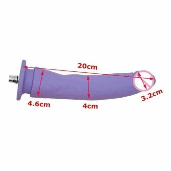 House Of Dasein Premium Sex Machine Attachments Vac U Lock Dildo Suction Cup Anal Plug - Hard Dildo 20X4.6Cm