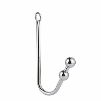 House Of Dasein Stainless Steel Bdsm Anal Hook With Balls O-Ring Butt Plug - 2 Balls - 2 Balls