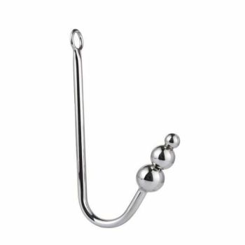 House Of Dasein Stainless Steel Bdsm Anal Hook With Balls O-Ring Butt Plug - 3 Balls - 3 Balls
