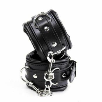 House Of Dasein Bdsm Padded Handcuffs Bondage Kink Fetish Restraints - Black