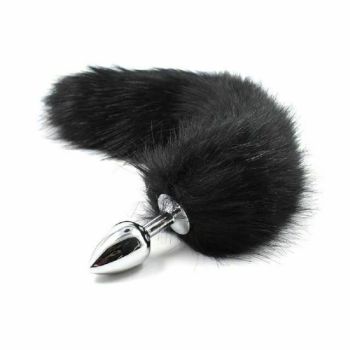 House Of Dasein Fluffy Fox Bunny Tail Anal Plug Pet Play Bdsm Cosplay - Black - Fox Tail