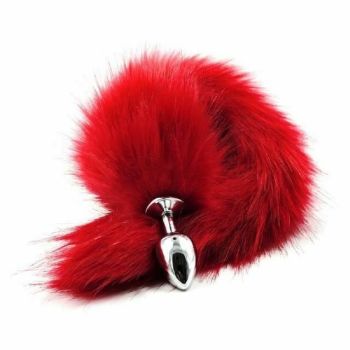 House Of Dasein Fluffy Fox Bunny Tail Anal Plug Pet Play Bdsm Cosplay - Red - Fox Tail