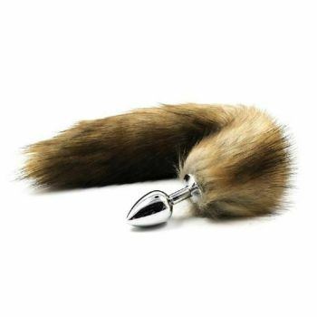 House Of Dasein Fluffy Fox Bunny Tail Anal Plug Pet Play Bdsm Cosplay - Brown - Fox Tail