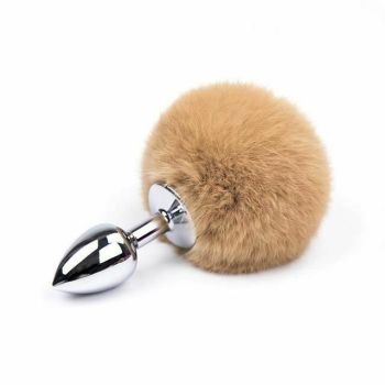 House Of Dasein Fluffy Fox Bunny Tail Anal Plug Pet Play Bdsm Cosplay - Coffee - Bunny Tail