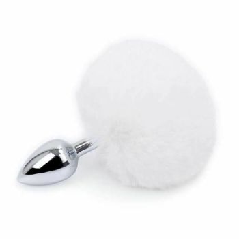House Of Dasein Fluffy Fox Bunny Tail Anal Plug Pet Play Bdsm Cosplay - White - Bunny Tail