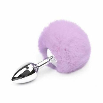 House Of Dasein Fluffy Fox Bunny Tail Anal Plug Pet Play Bdsm Cosplay - Purple - Bunny Tail