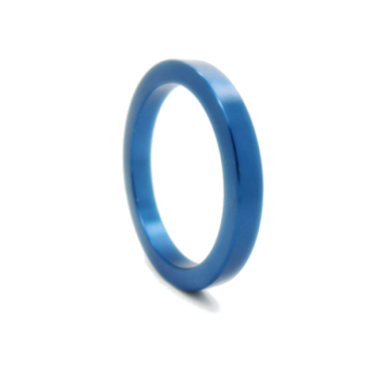 House Of Dasein Metal Cock Ring Aluminium Alloy Male Three Sizes - Blue - 50Mm