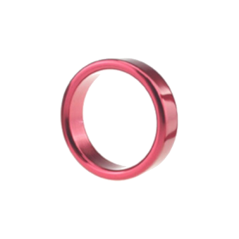 House Of Dasein Metal Cock Ring Aluminium Alloy Male Three Sizes - Red - 45Mm