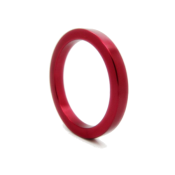 House Of Dasein Metal Cock Ring Aluminium Alloy Male Three Sizes - Red - 50Mm