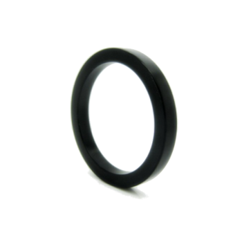 House Of Dasein Metal Cock Ring Aluminium Alloy Male Three Sizes - Black - 50Mm