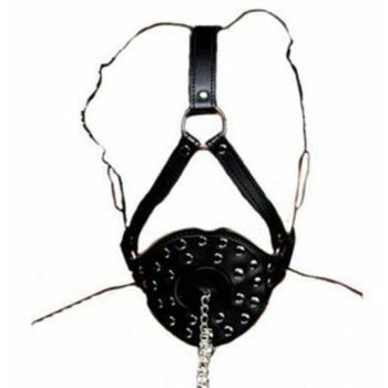 House Of Dasein Ball Gag Head Harness Mask Muzzle Blindfold Bondage Kink Bdsm Fetish Restraints - Style F