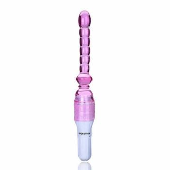 House Of Dasein Silicone Jelly Anal Beads Vibrator Butt Plug Bdsm Flexible Waterproof - Pink