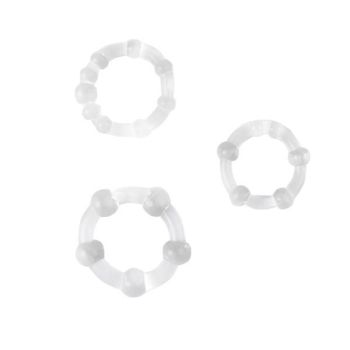 House Of Dasein Silicone Cock Rings Set 3 Bdsm Delay Ejaculation Pleasure Enhancement - Black - Type 2