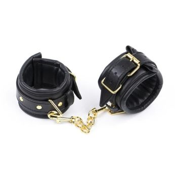 House Of Dasein Soft Black Hand Ankle Cuffs Bondage Restraints Bdsm Fetish - Black - Ankle Cuffs