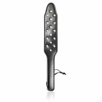 House Of Dasein Bdsm Black Studs Faux Leather Spanking Paddle Sex Slave Fetish Toy - Black