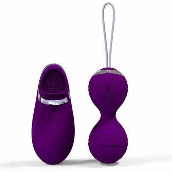 House Of Dasein Pink Purple 10 Speed Vibrating Kegel Remote Vibrator Ben Wa Balls - Purple