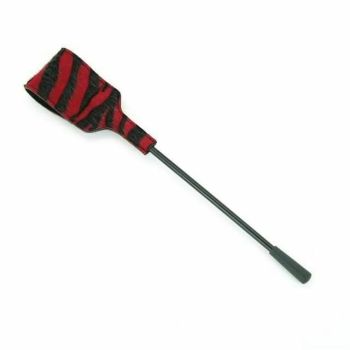 House Of Dasein Bdsm Spanking Crop Black Red Impact Play Toy - Red