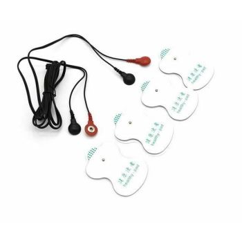 House Of Dasein Electro Shock Nipple Clamps Suction Sound Butt Plug Cock Rings Bdsm - Black - Pads