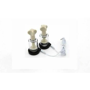 House Of Dasein Electro Shock Nipple Clamps Suction Sound Butt Plug Cock Rings Bdsm - Black - Sucker