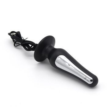 House Of Dasein Electro Shock Nipple Clamps Suction Sound Butt Plug Cock Rings Bdsm - Black - Anal Plug
