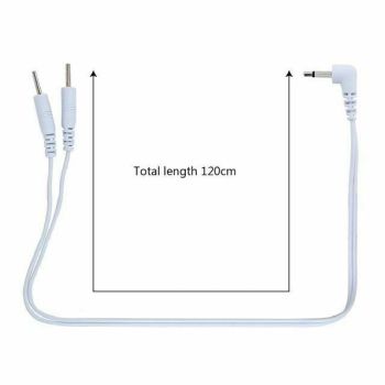 House Of Dasein Electro Wire Cable Connector For Electric Shock Attachment Bdsm Fetish - White - 2 Pins