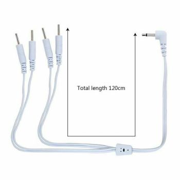 House Of Dasein Electro Wire Cable Connector For Electric Shock Attachment Bdsm Fetish - White - 4 Pins