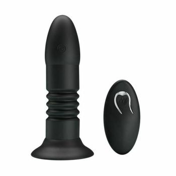 House Of Dasein Telescopic Thrusting Anal Vibrator Bdsm Wireless Butt Plug - Black - No Box
