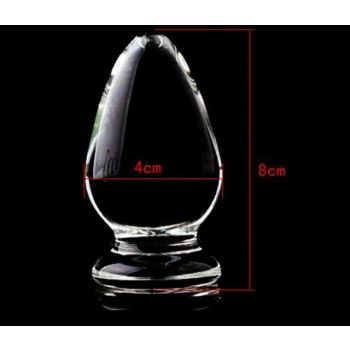 House Of Dasein Glass Butt Plug Beads Different Sizes / Shapes Anal Stimulation Play - 8Cm X 4Cm
