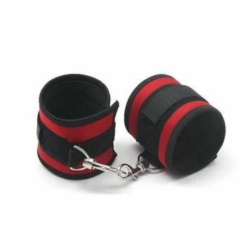 House Of Dasein Soft Handcuffs Bdsm Beginner Bondage Blue Red Purple Restraints - Red