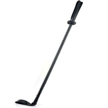 House Of Dasein Black Leather Riding Crop Bdsm Spanking Fetish Sex Toy Dominant Submissive - Black