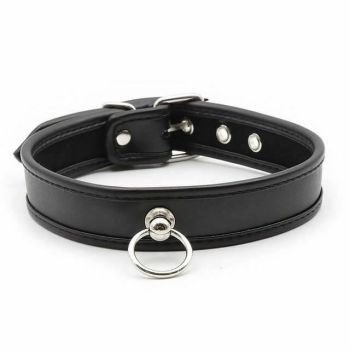 House Of Dasein Soft Padded Collar Bdsm Pu Leather Slave Role Play Fetish Restraints Bondage - Black