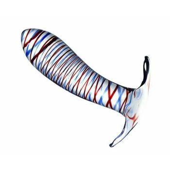 House Of Dasein Glass Black Multi Coloured Butt Plug Anal Play Fetish - Multicoloured