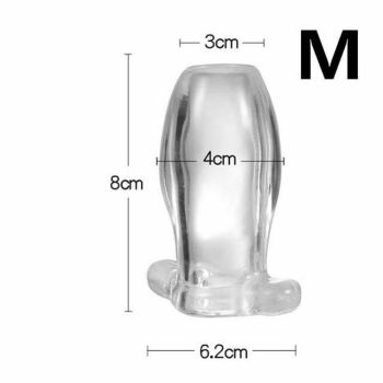 House Of Dasein Hollow Tunnel Butt Plug Anal Speculum Mini Vibrator Bdsm Medical Play Fetish - Medium - No Vibrator