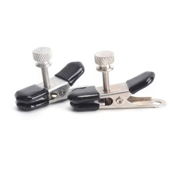 House Of Dasein Metal Nipple Clamps Breast Labia Clips Bdsm Restraints Bondage - Tan