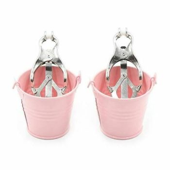 House Of Dasein Bucket Weight Nipple Clamps Genital Torture Breast Play Bondage - Pink